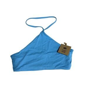 NWT Toast Signature Apex Bikini‎ Top, Sky Blue, Sz S